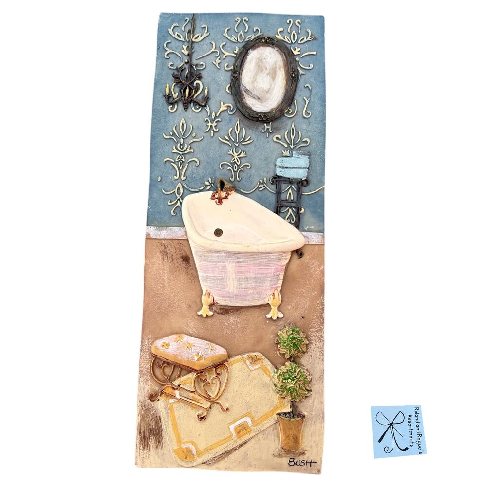 Bush Bathroom Tile Wall Hanging Plaque